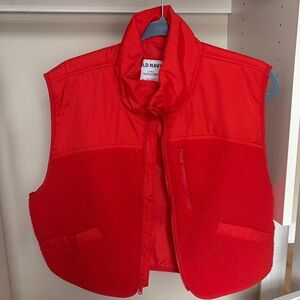 Old Navy Bright Red Sleeveless Vest